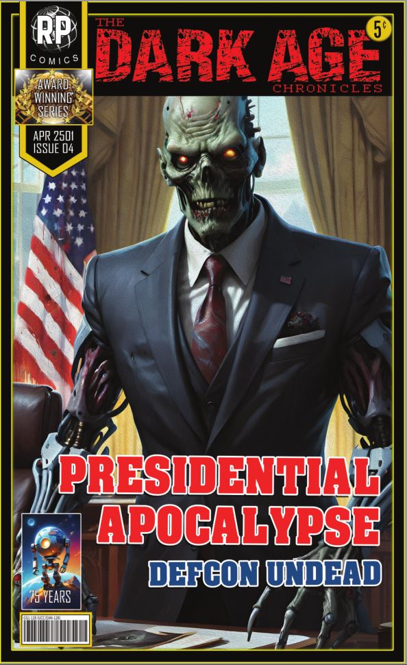 T-Shirt / Tshirt: The Dark Age: Éternelle Comics April 2501 Issue 04 - PRESIDENTIAL APOCALYPSE - DEFCON UNDEAD