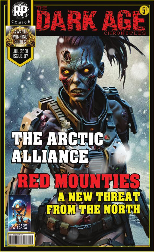 Robot Planet Unisex Hoodie / Hooded Top: The Dark Age: Éternelle Comics July 2501 Issue 07 - ARCTIC ALLIANCE - RED MOUNTIES - THREAT FROM THE NORTH