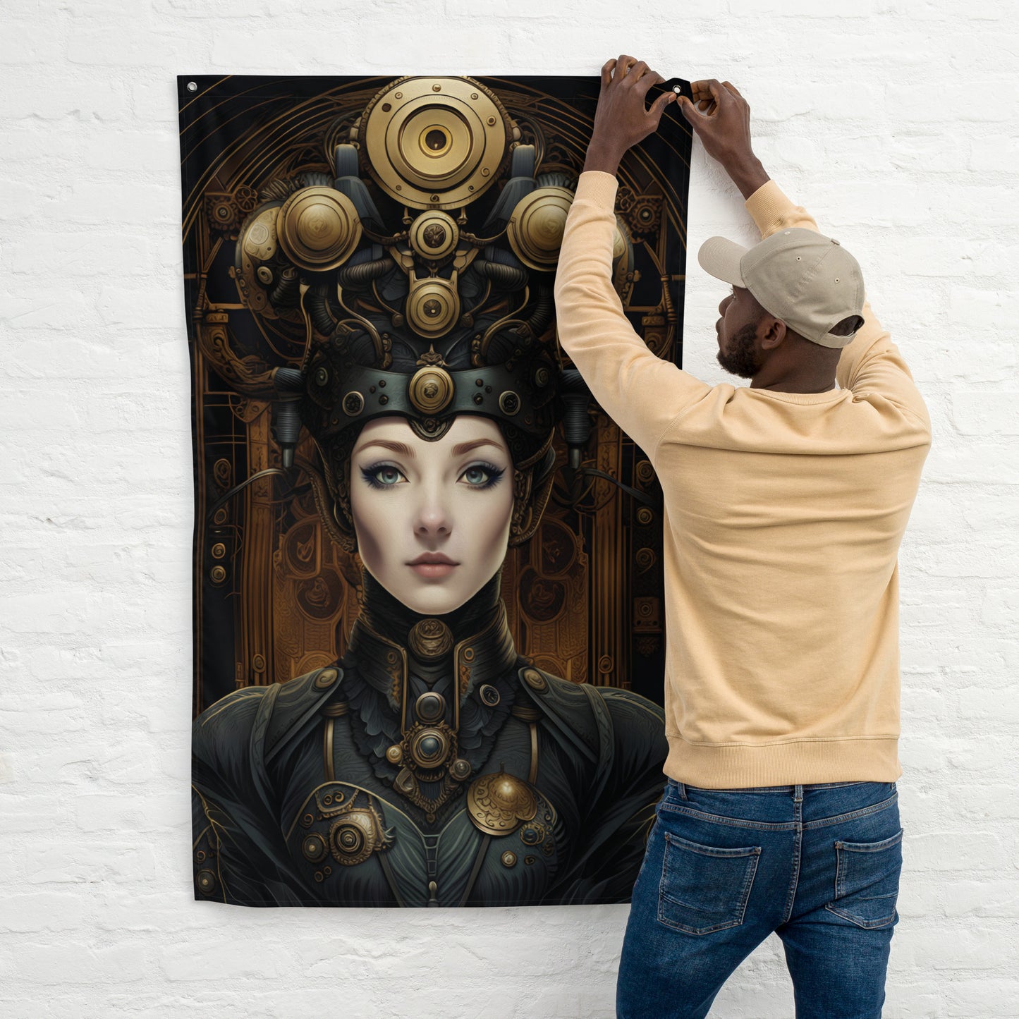 FLAG: Steampunk Timeless Tapestry: Ciba