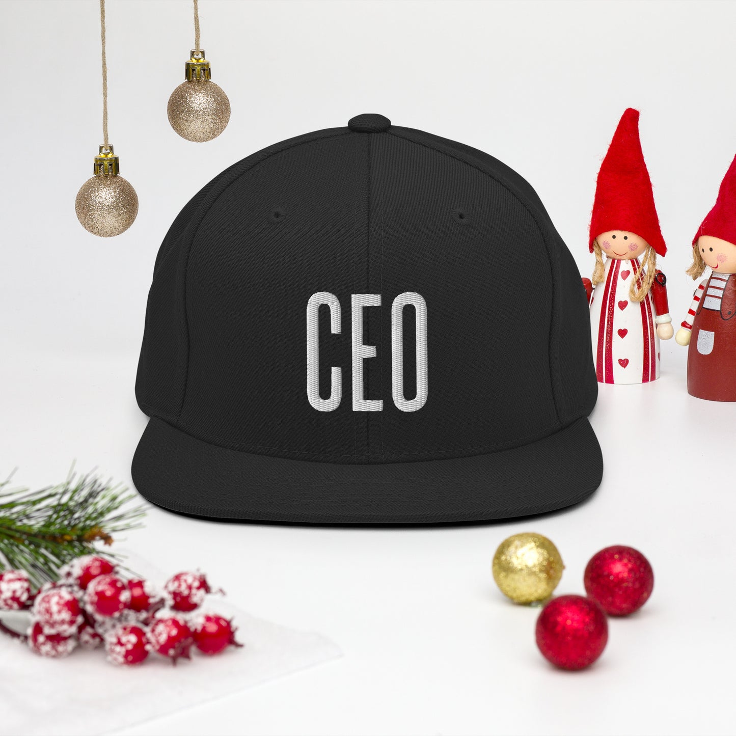 Embroidered Careers Cap: CEO