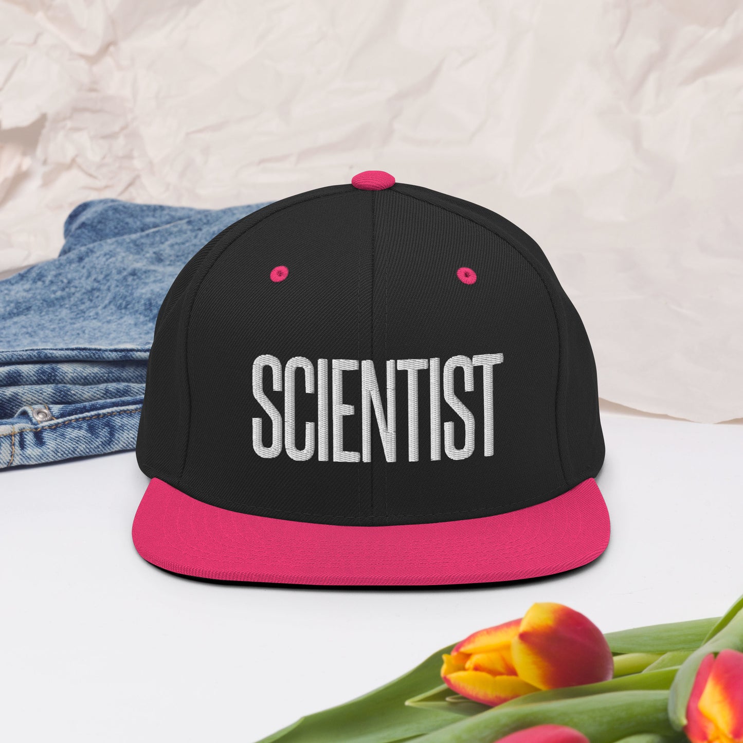 Embroidered Careers Cap: SCIENTIST