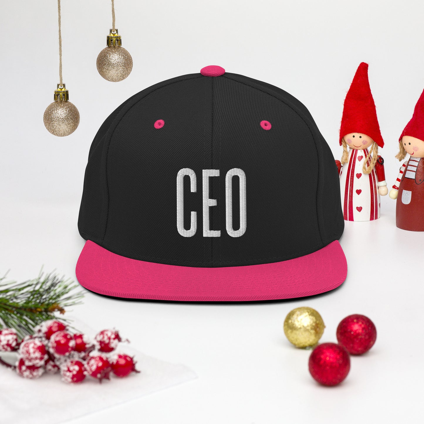 Embroidered Careers Cap: CEO