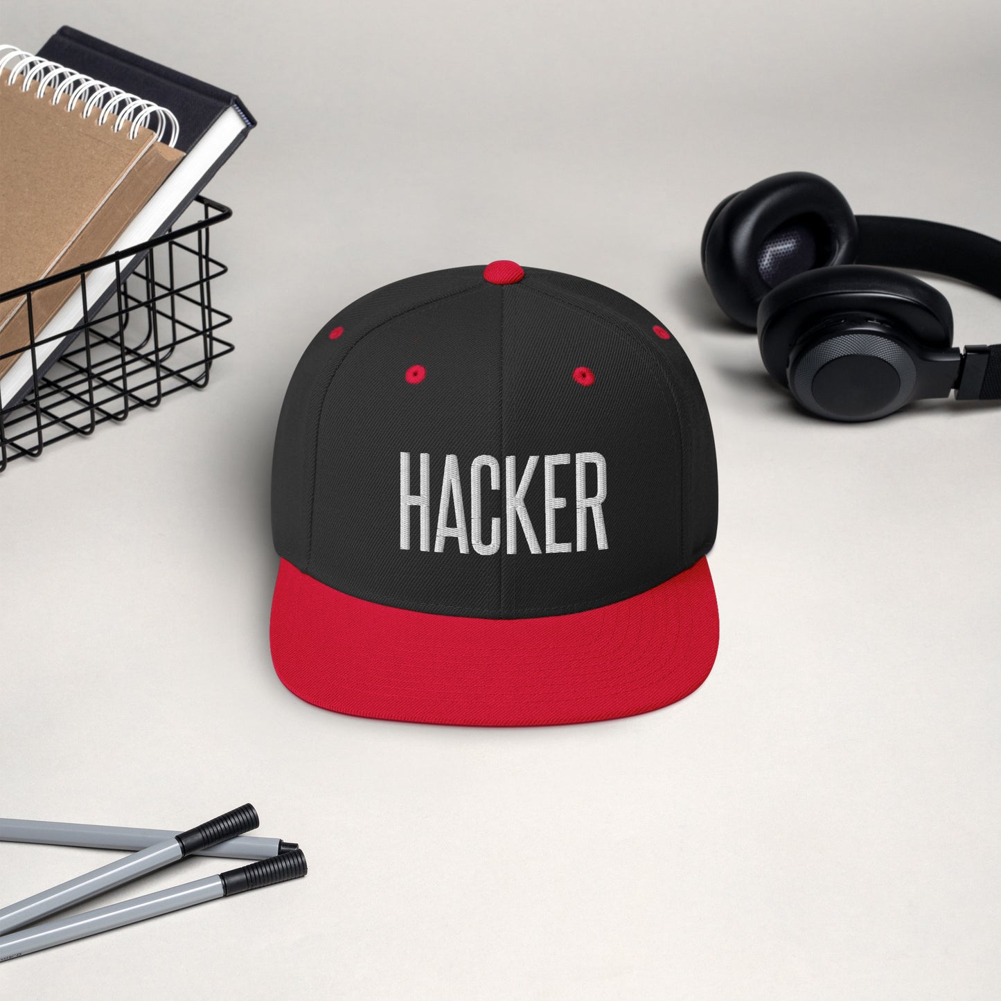 Embroidered Careers Cap: HACKER