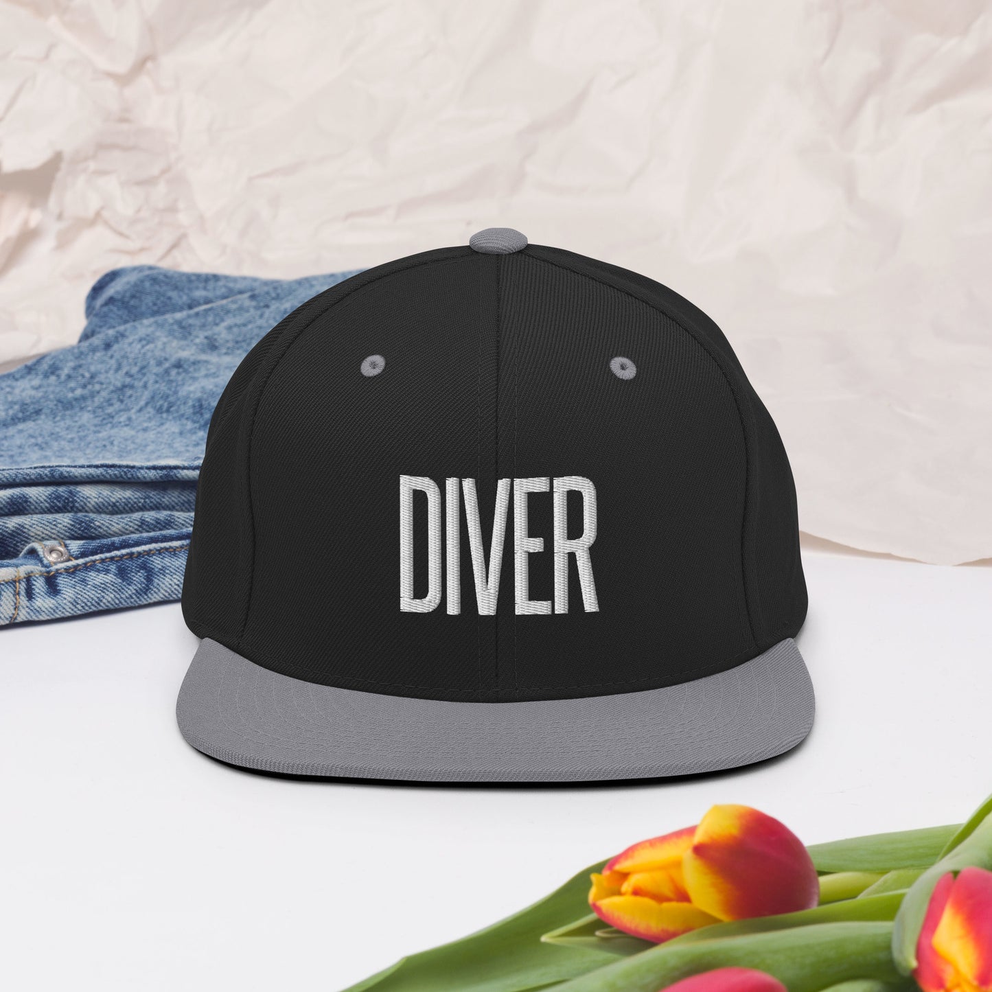 Embroidered Careers Cap: DIVER