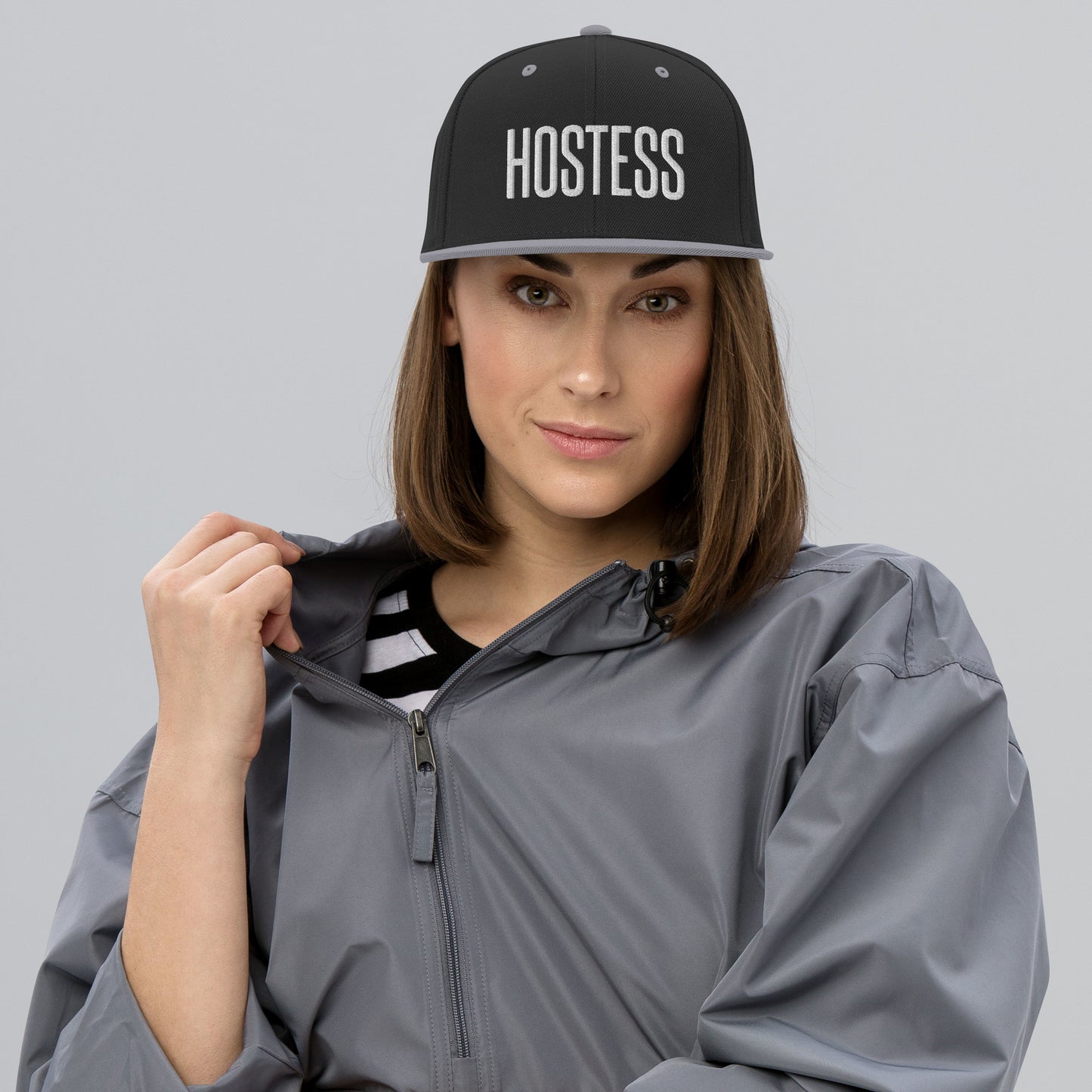 Embroidered Careers Cap: HOSTESS