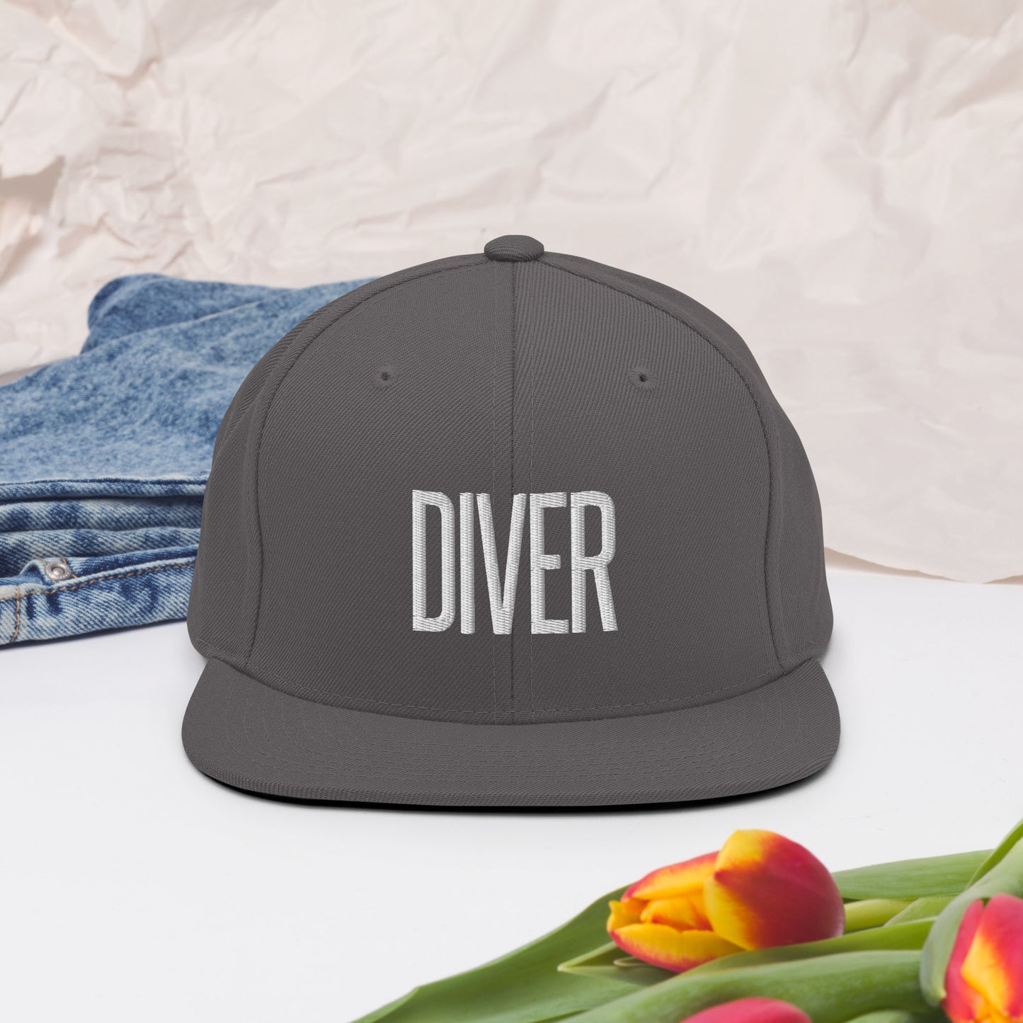 Embroidered Careers Cap: DIVER