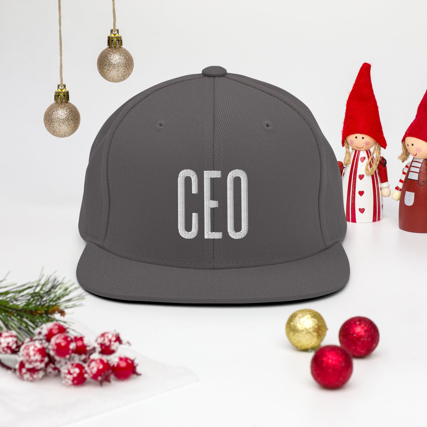 Embroidered Careers Cap: CEO