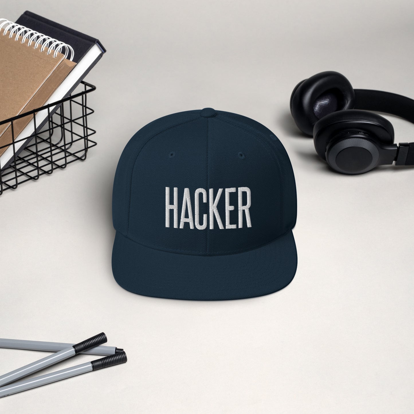 Embroidered Careers Cap: HACKER