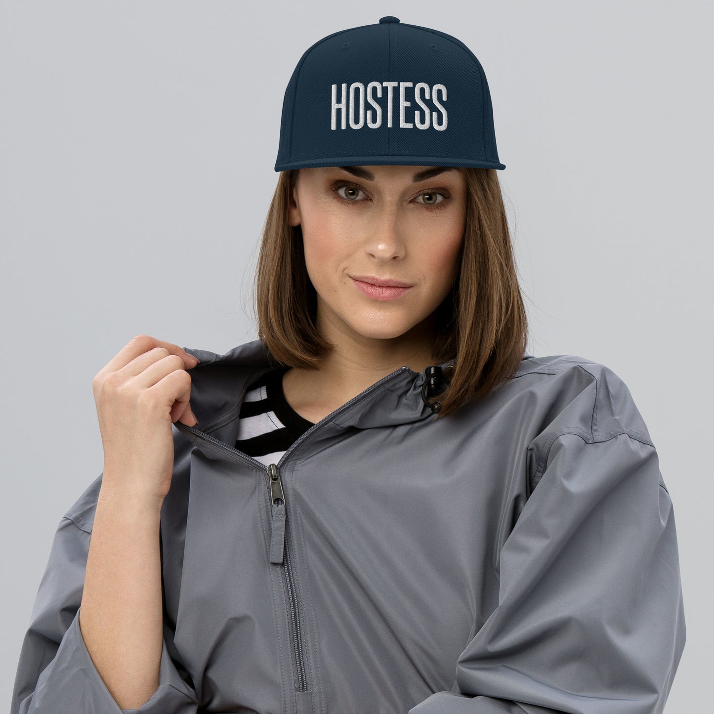 Embroidered Careers Cap: HOSTESS