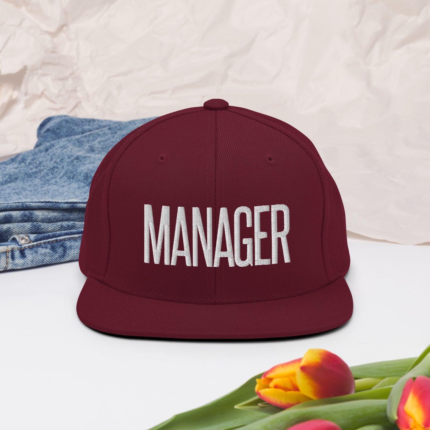 Embroidered Careers Cap: MANAGER