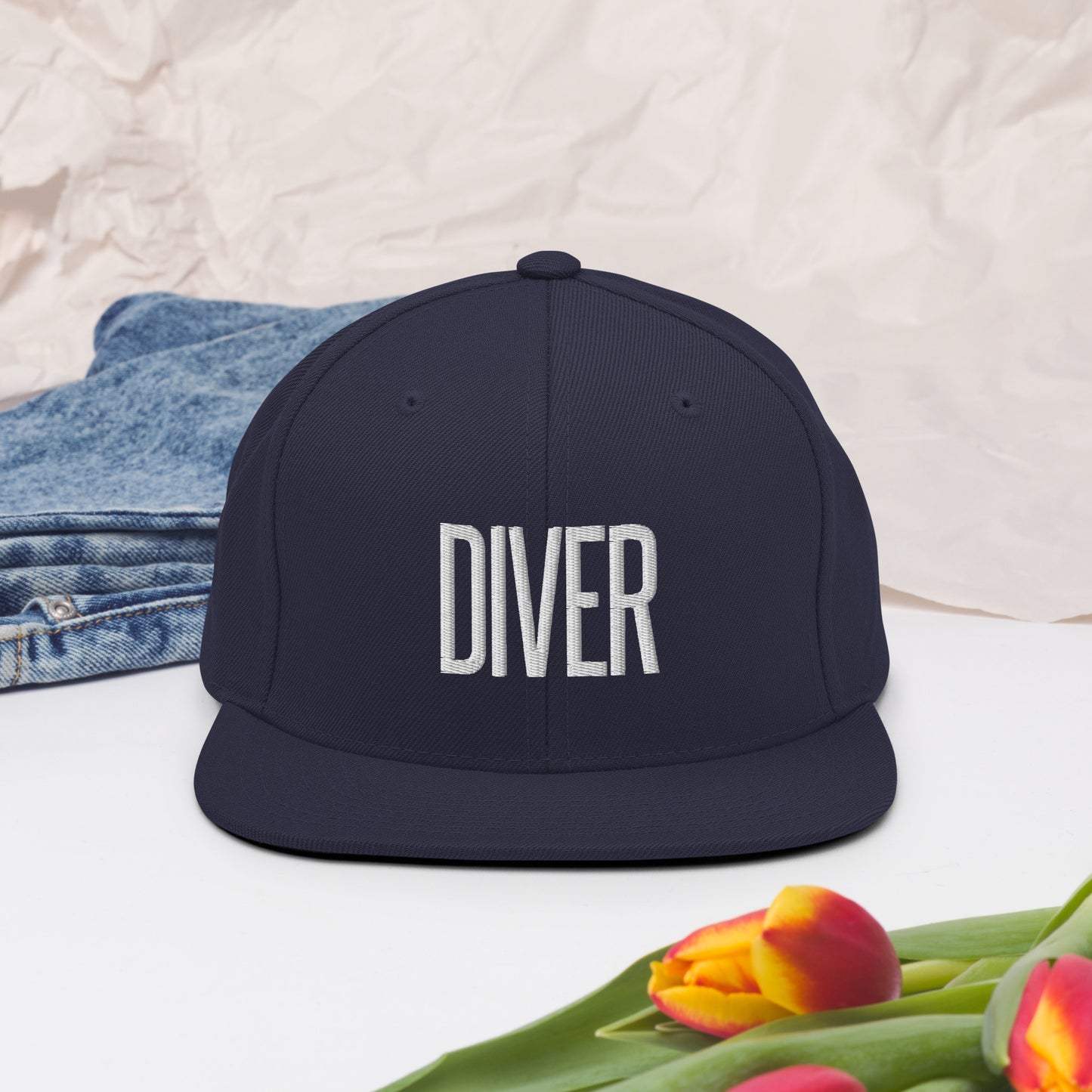 Embroidered Careers Cap: DIVER