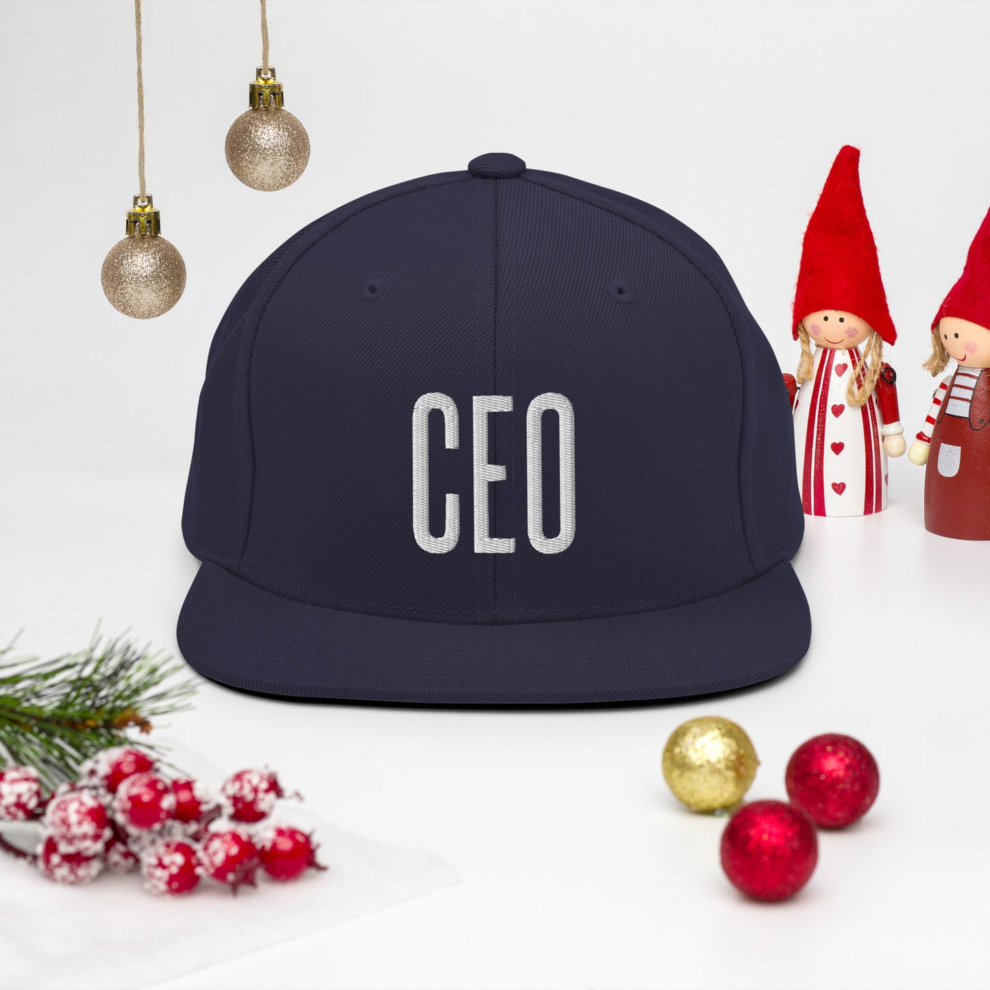 Embroidered Careers Cap: CEO