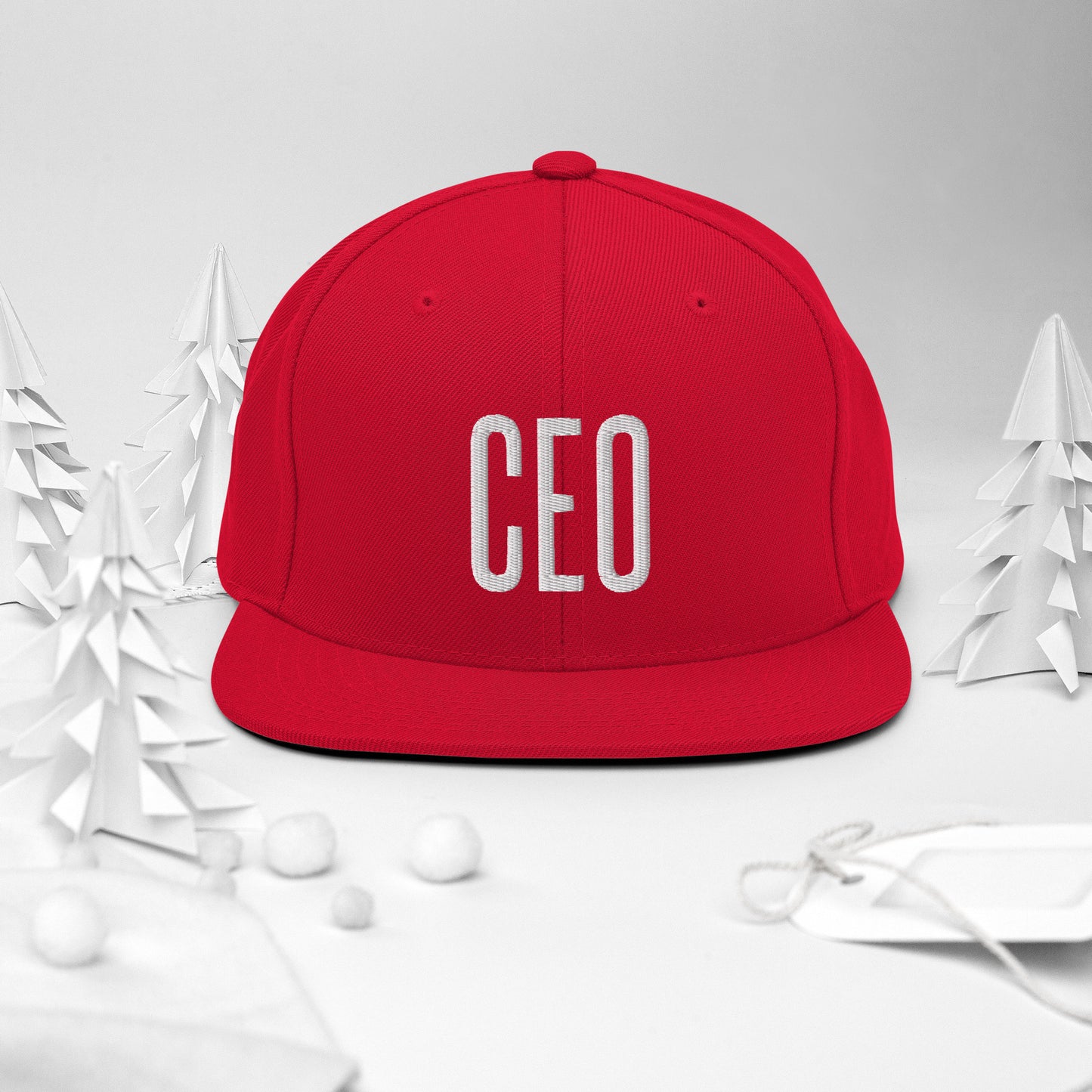 Embroidered Careers Cap: CEO