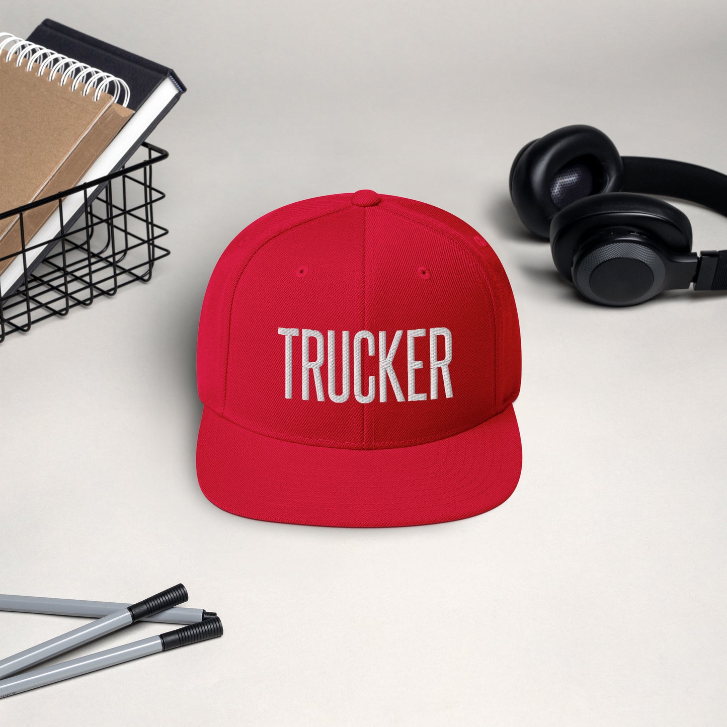 Embroidered Careers Cap: TRUCKER