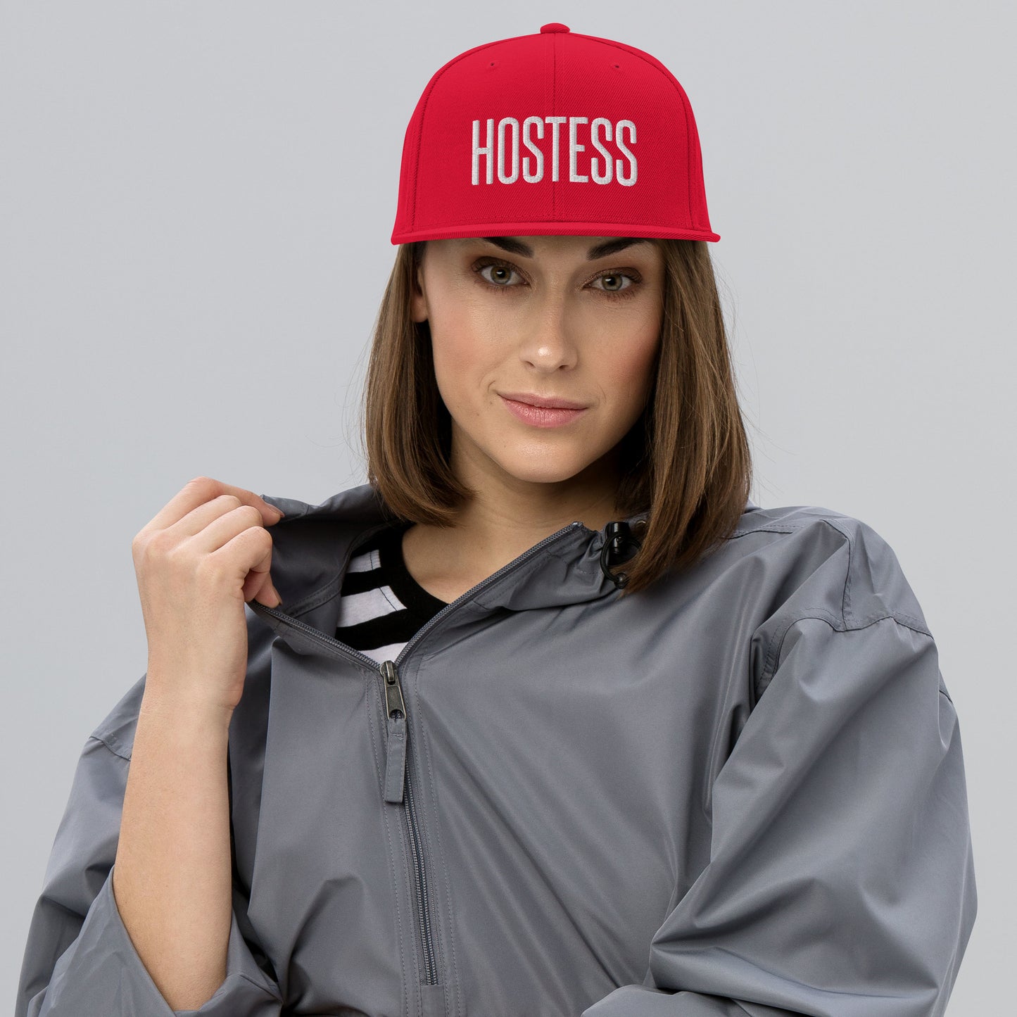 Embroidered Careers Cap: HOSTESS