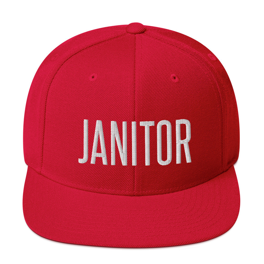 Embroidered Careers Cap: JANITOR