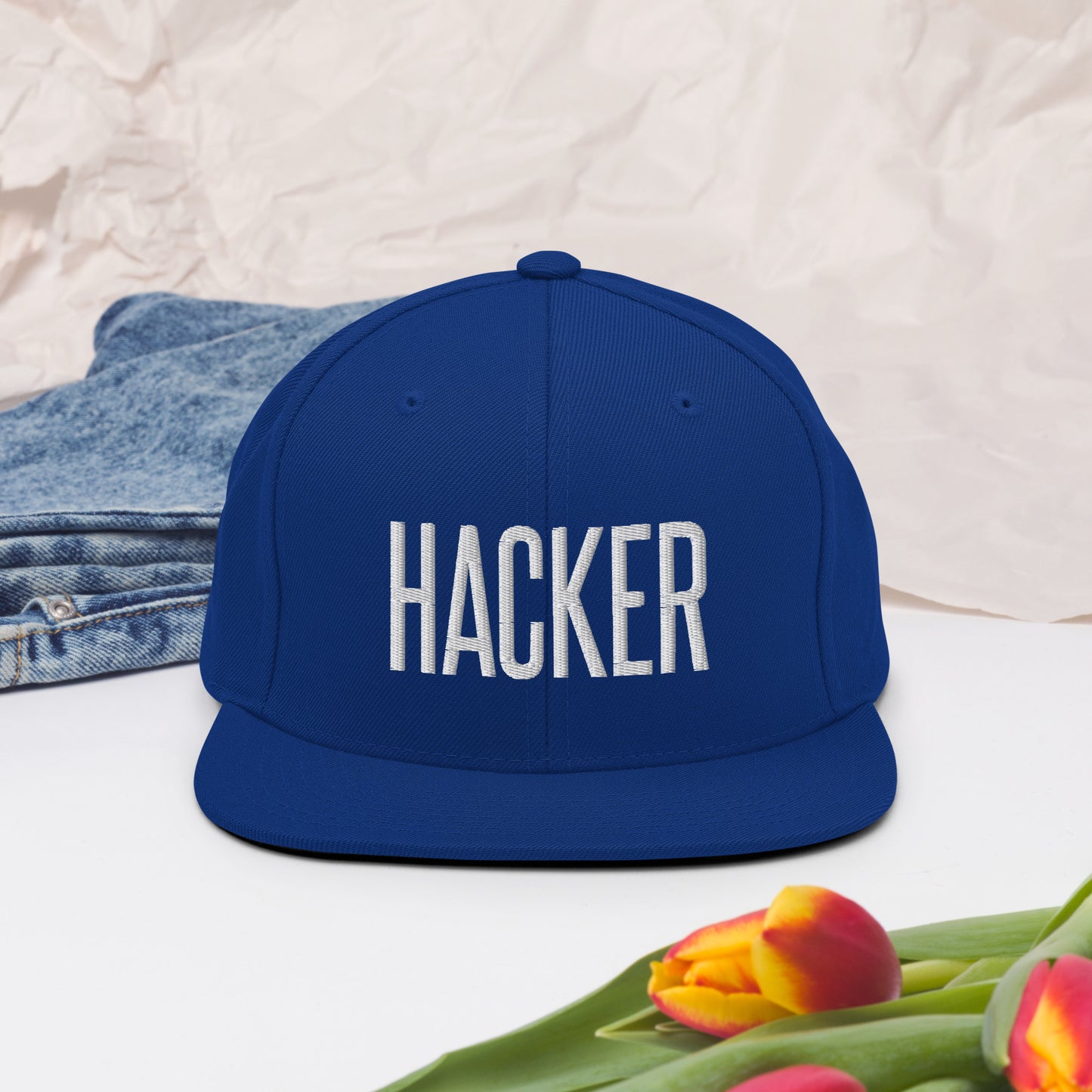 Embroidered Careers Cap: HACKER