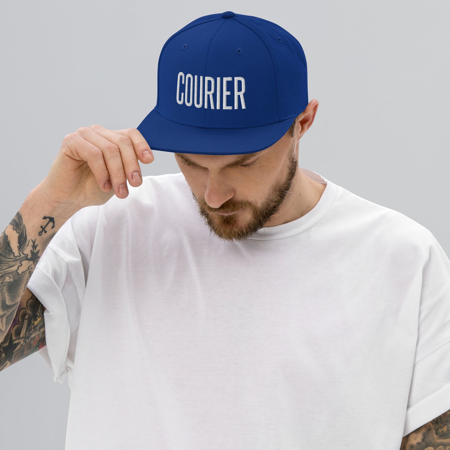 Embroidered Careers Cap: COURIER