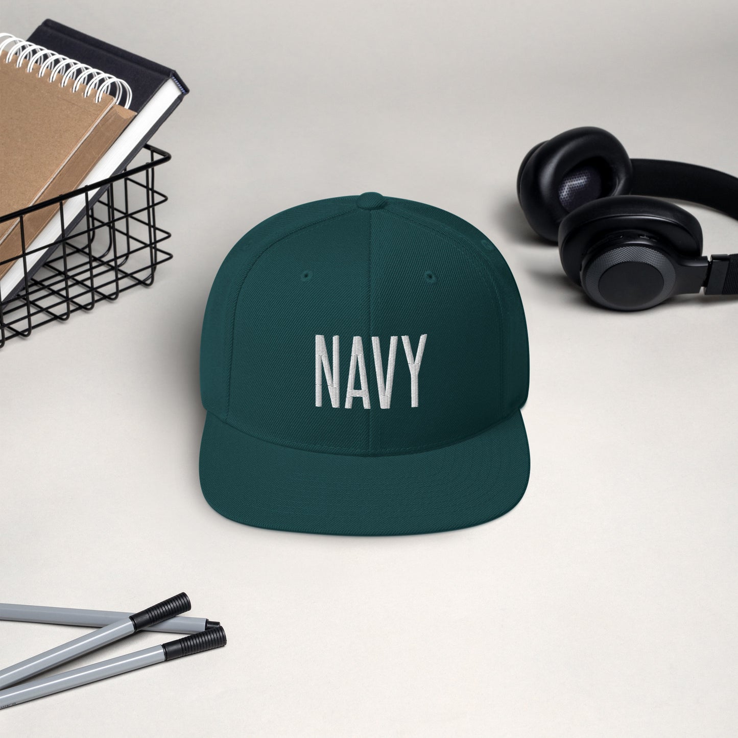 Embroidered Careers Cap: NAVY