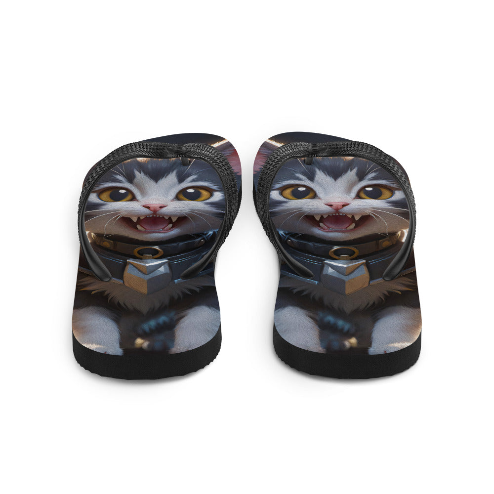 Robot Planet: We love cats! Kitty Kat Flap Flip Flops.