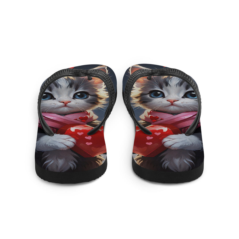 Robot Planet: We love cats! Kitty Kat Flap Flip Flops.