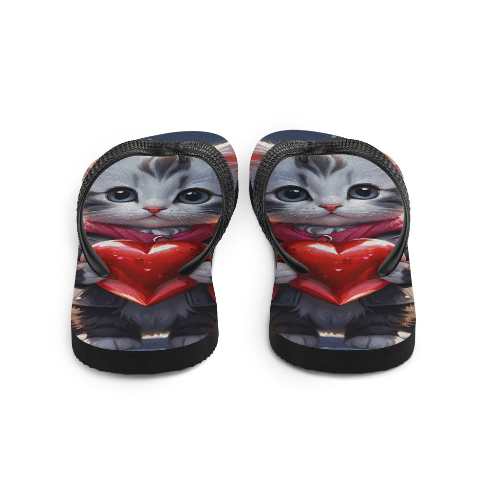 Robot Planet: We love cats! Kitty Kat Flap Flip Flops.