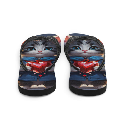 Robot Planet: We love cats! Kitty Kat Flap Flip Flops.