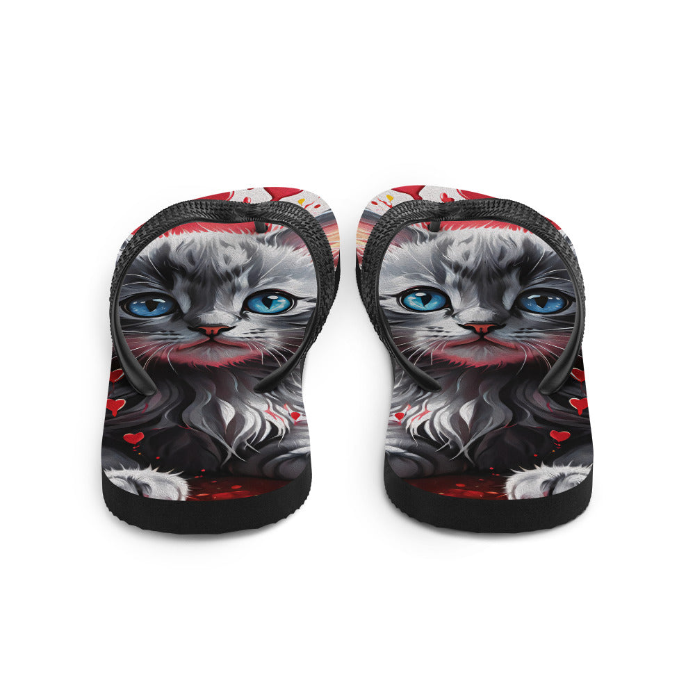 Robot Planet: We love cats! Kitty Kat Flap Flip Flops.