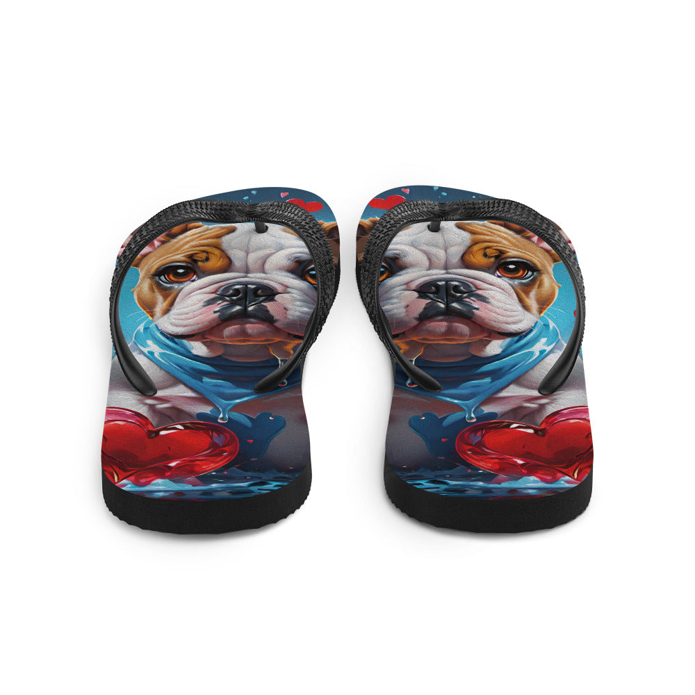 Robot Planet: We love dogs! Fluffy Dog Flap Flip Flops.