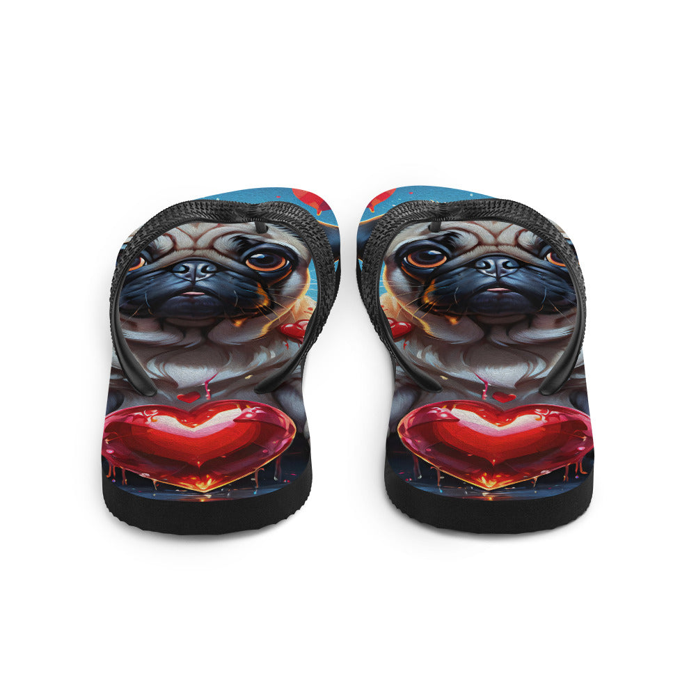 Robot Planet: We love dogs! Fluffy Dog Flap Flip Flops.