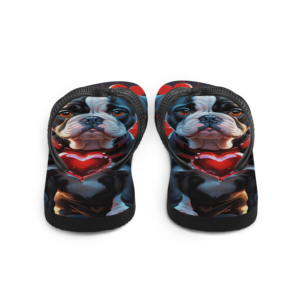 Robot Planet: We love dogs! Fluffy Dog Flap Flip Flops.