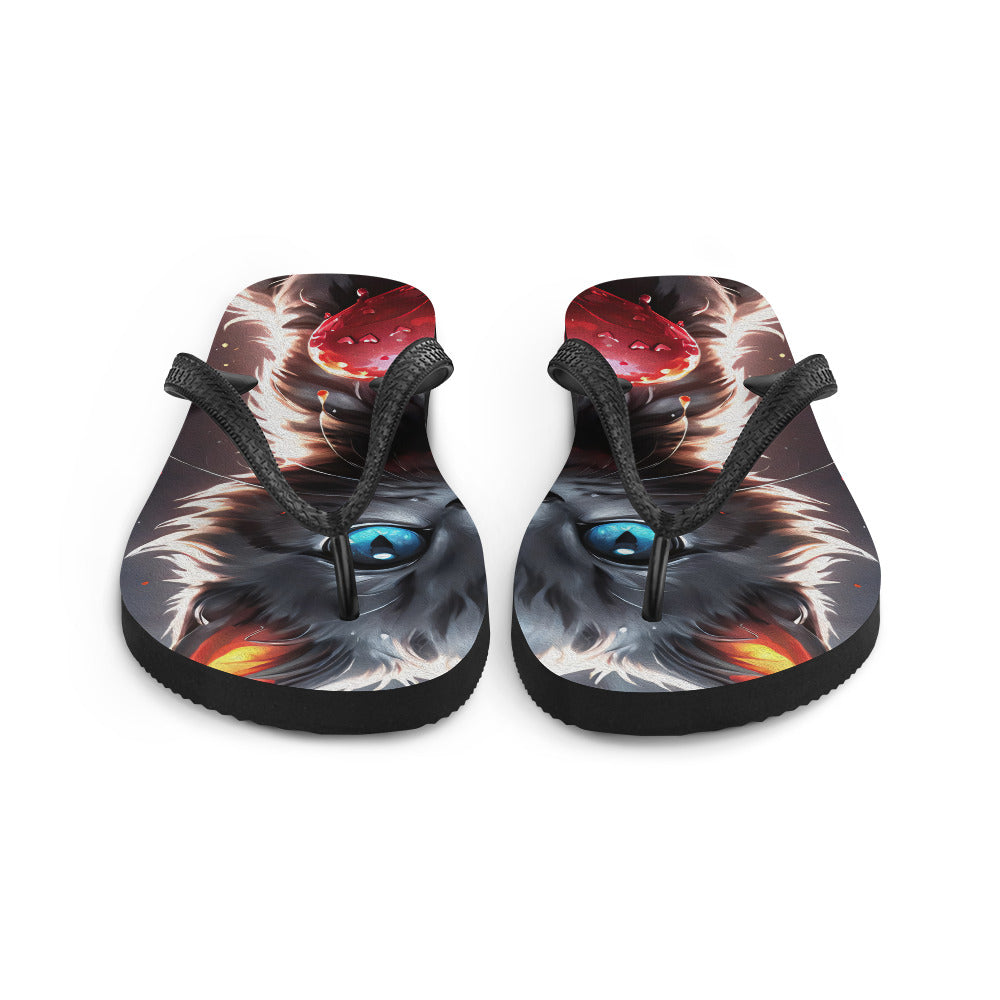 Robot Planet: We love cats! Kitty Kat Flap Flip Flops.