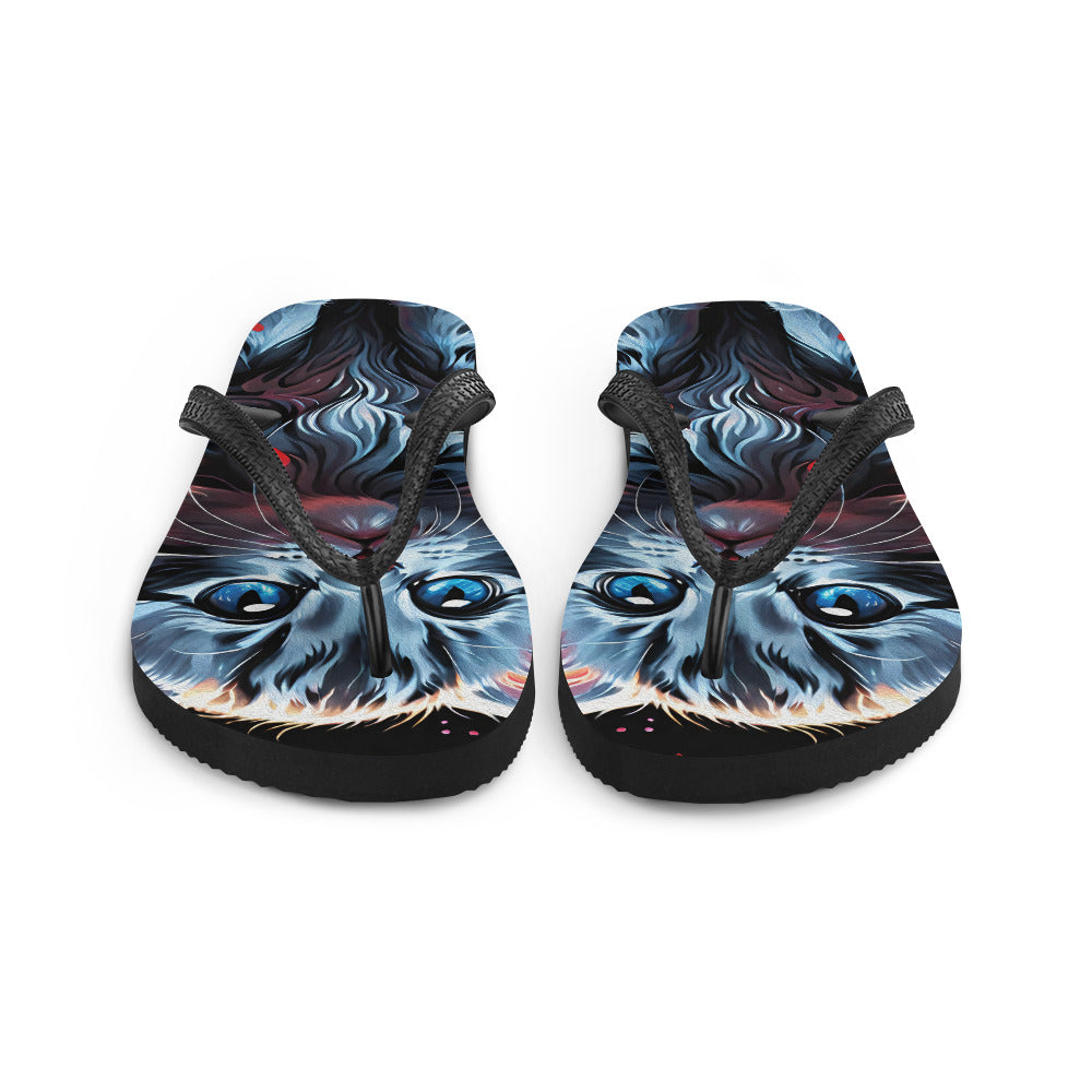 Robot Planet: We love cats! Kitty Kat Flap Flip Flops.