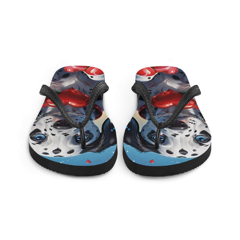 Robot Planet: We love dogs! Fluffy Dog Flap Flip Flops.