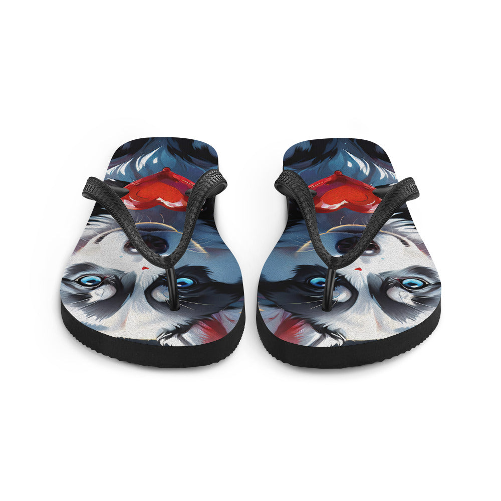 Robot Planet: We love dogs! Fluffy Dog Flap Flip Flops.