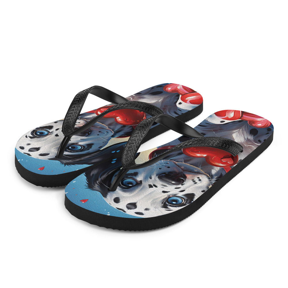 Robot Planet: We love dogs! Fluffy Dog Flap Flip Flops.