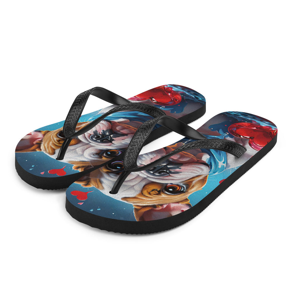 Robot Planet: We love dogs! Fluffy Dog Flap Flip Flops.