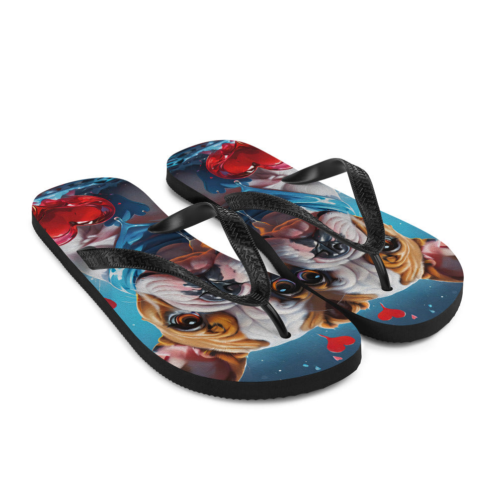 Robot Planet: We love dogs! Fluffy Dog Flap Flip Flops.