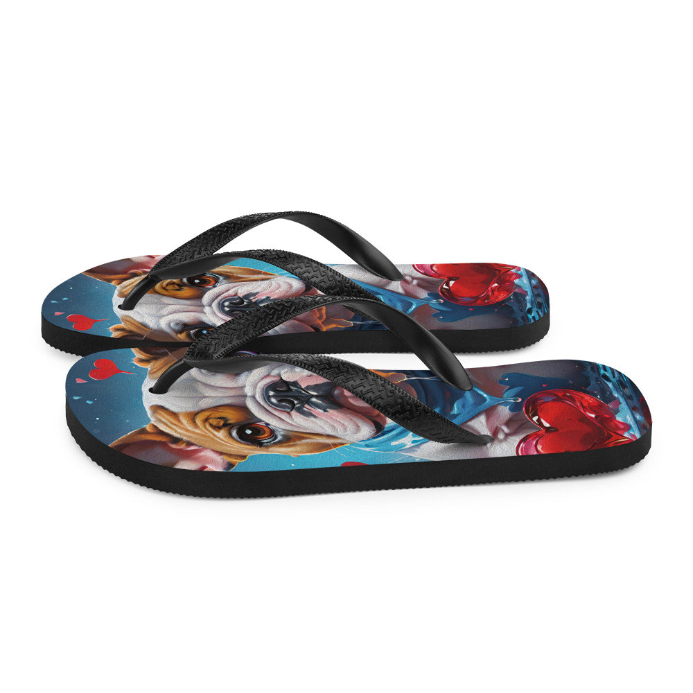 Robot Planet: We love dogs! Fluffy Dog Flap Flip Flops.