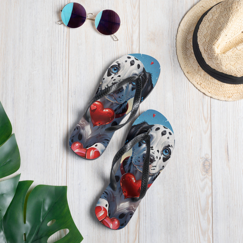 Robot Planet: We love dogs! Fluffy Dog Flap Flip Flops.