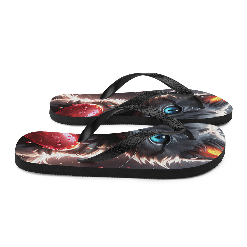 Robot Planet: We love cats! Kitty Kat Flap Flip Flops.