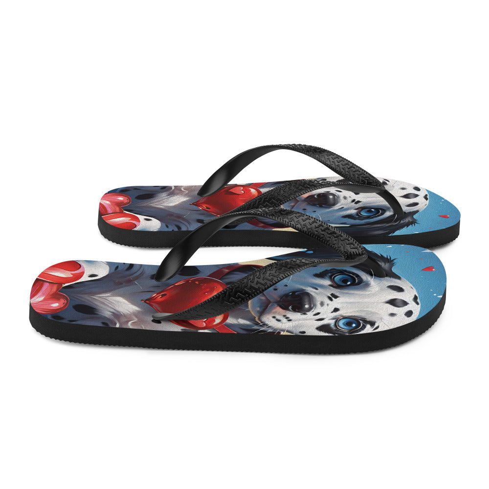 Robot Planet: We love dogs! Fluffy Dog Flap Flip Flops.