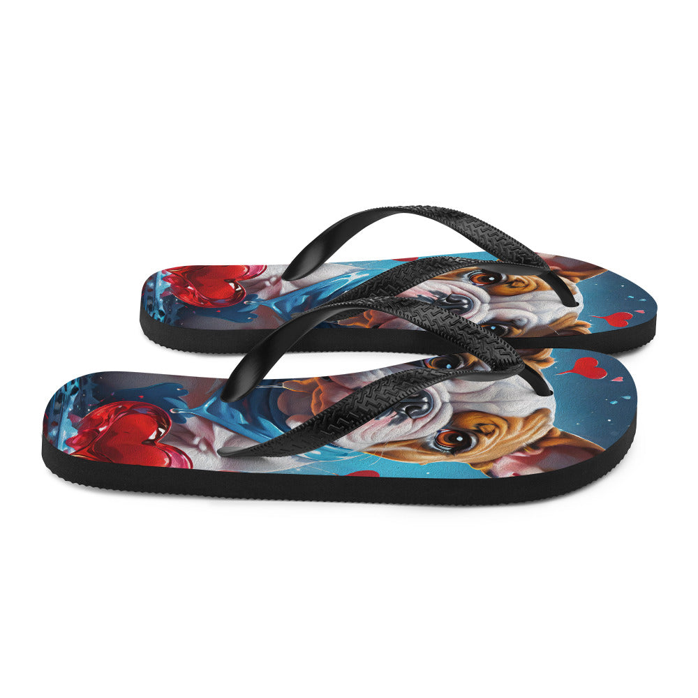 Robot Planet: We love dogs! Fluffy Dog Flap Flip Flops.