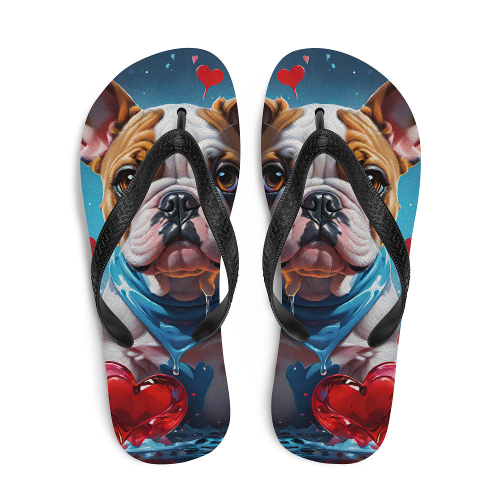 Robot Planet: We love dogs! Fluffy Dog Flap Flip Flops.