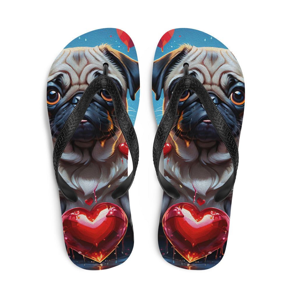 Robot Planet: We love dogs! Fluffy Dog Flap Flip Flops.