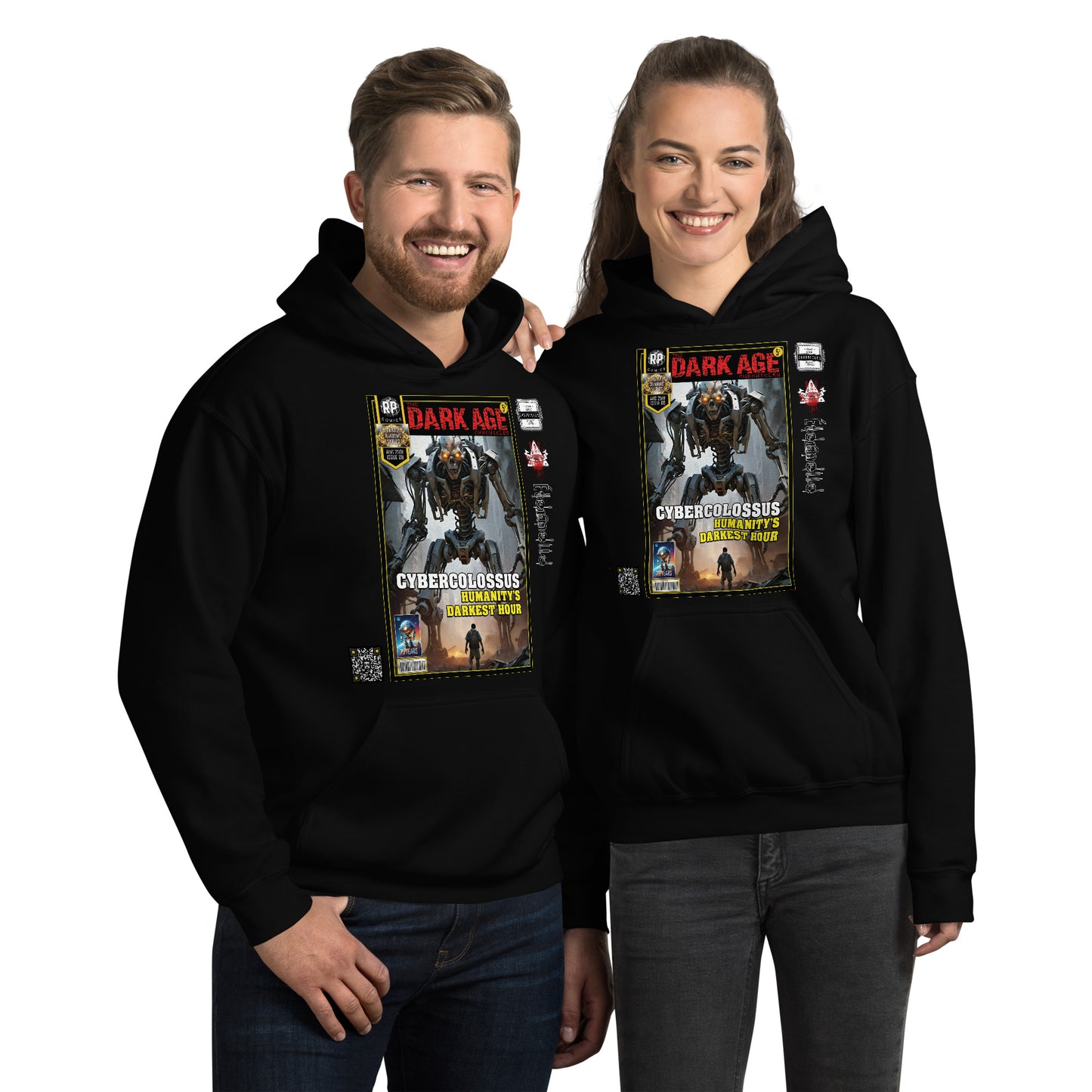 Robot Planet Unisex Hoodie / Hooded Top: The Dark Age: Éternelle Comics August 2501 Issue 08 - CYBERCOLOSSUS - HUMANITY'S DARKEST HOUR