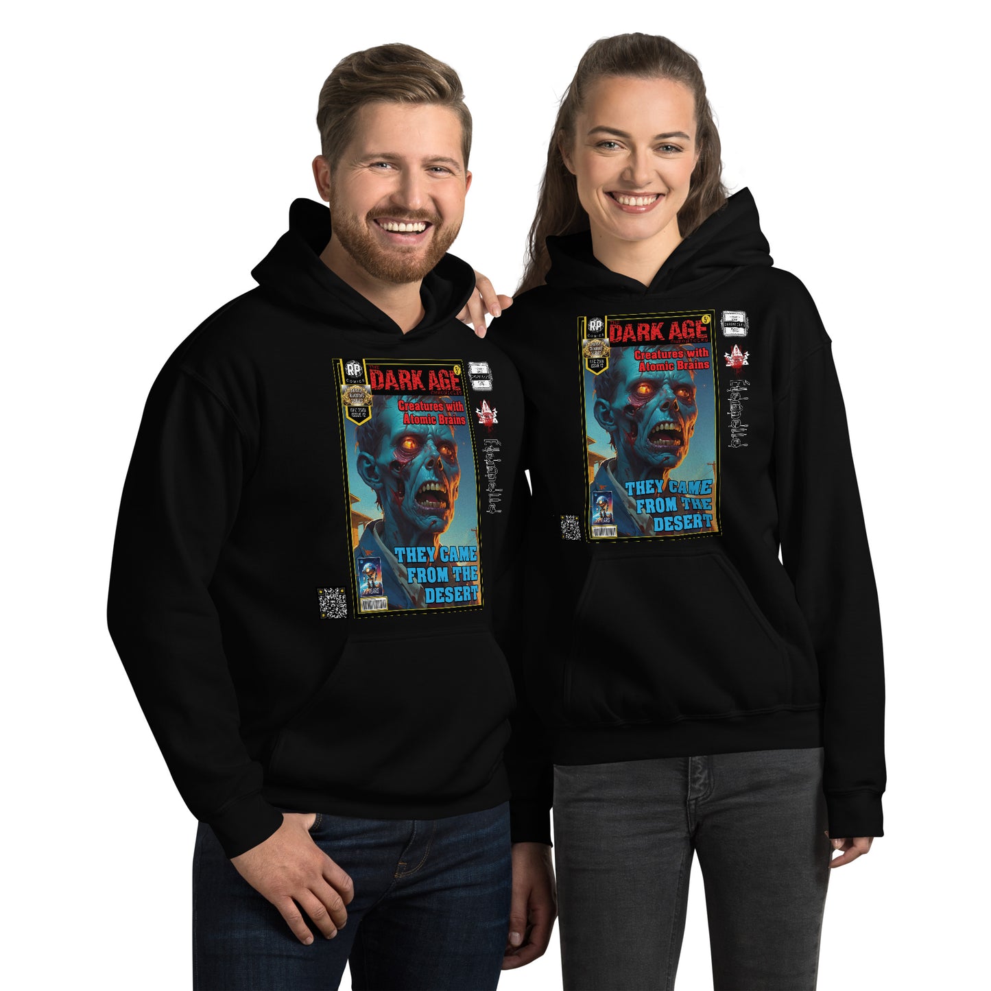 Robot Planet Unisex Hoodie / Hooded Top: The Dark Age: Éternelle Comics Dec 2501 Issue 12 - THEY CAME FROM THE DESERT - CREATURES WITH ATOMIC BRAINS