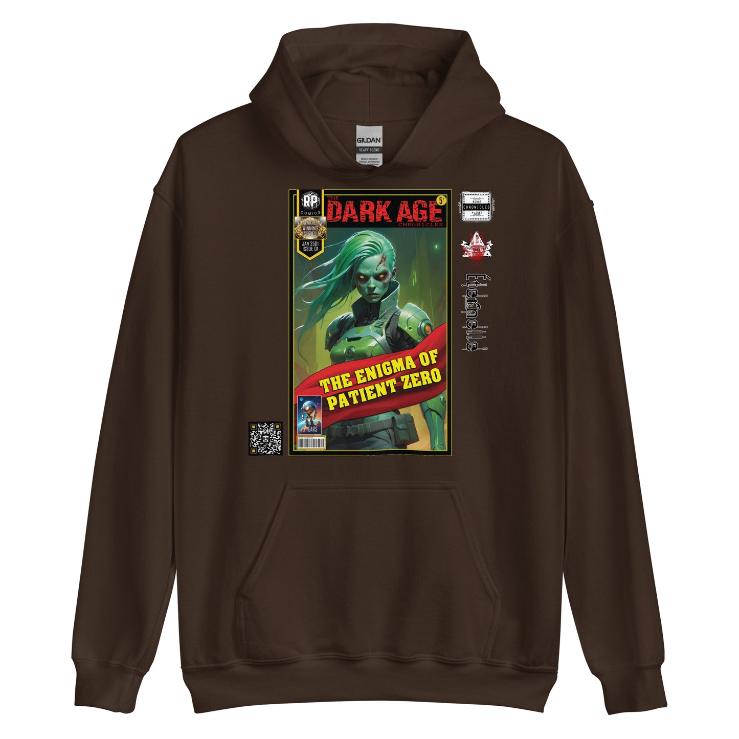 Robot Planet Unisex Hoodie / Hooded Top: The Dark Age: Éternelle Comics January 2501 Issue 01 - THE ENIGMA OF PATIENT ZERO