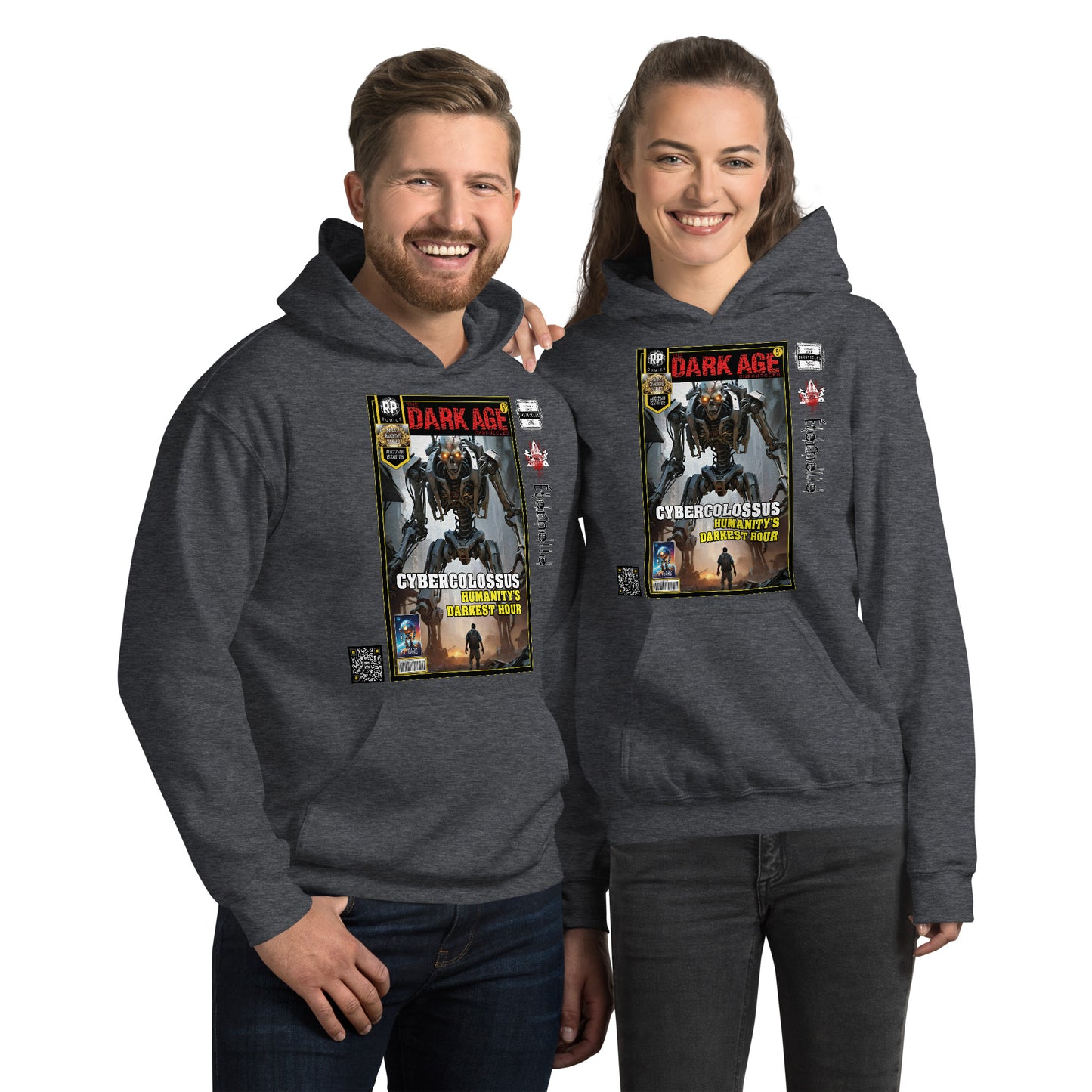 Robot Planet Unisex Hoodie / Hooded Top: The Dark Age: Éternelle Comics August 2501 Issue 08 - CYBERCOLOSSUS - HUMANITY'S DARKEST HOUR