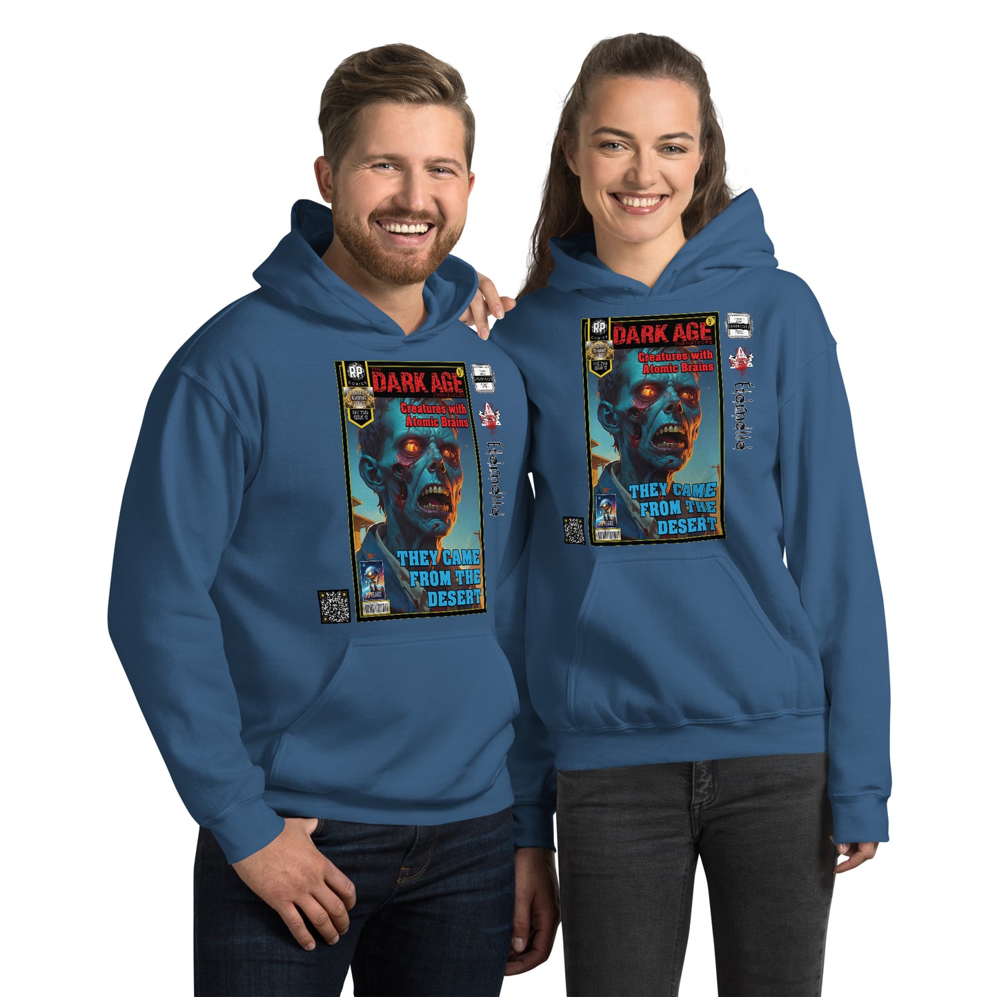 Robot Planet Unisex Hoodie / Hooded Top: The Dark Age: Éternelle Comics Dec 2501 Issue 12 - THEY CAME FROM THE DESERT - CREATURES WITH ATOMIC BRAINS